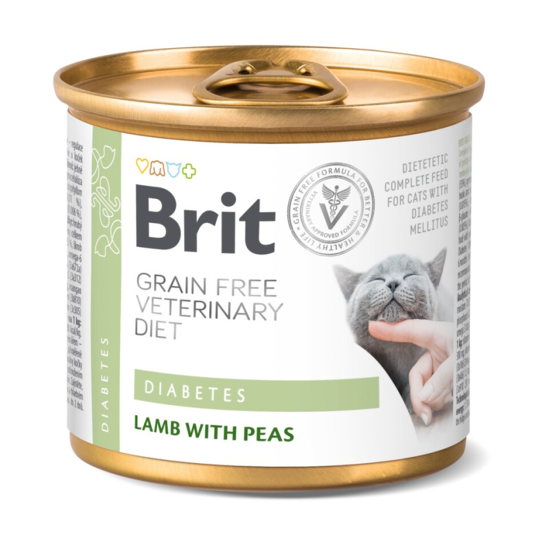 Brit VD Cat GF konz. Diabetes 200 g