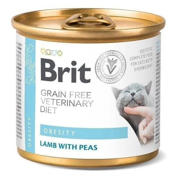 Brit VD Cat GF konz. Obesity 200 g
