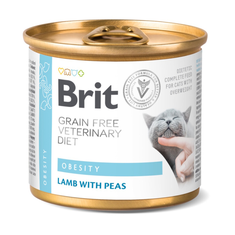 Brit VD Cat GF konz. Obesity 200 g