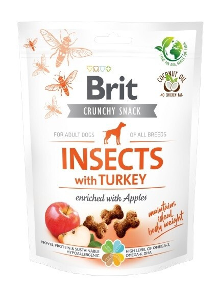 Brit Crunchy Snack Insects with Turkey and Apples - 200g