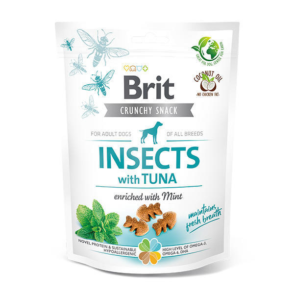 Brit Care Dog Crunchy Cracker. Insects with Tuna enriched with Mint 200 g