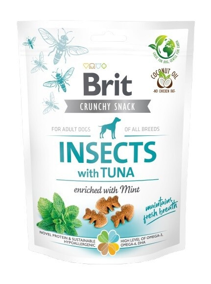 Brit Care Dog Crunchy Cracker. Insects with Tuna enriched with Mint 200 g