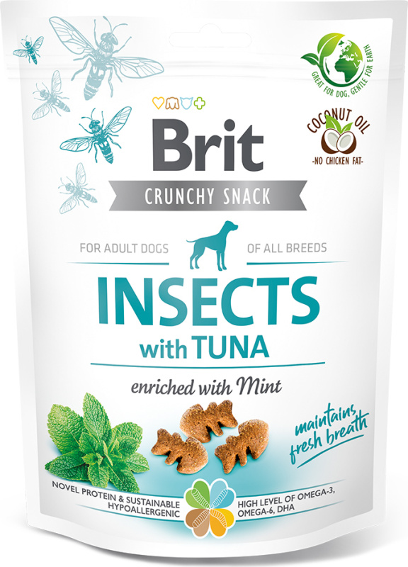 Brit Care Dog Crunchy Cracker. Insects with Tuna enriched with Mint 200 g