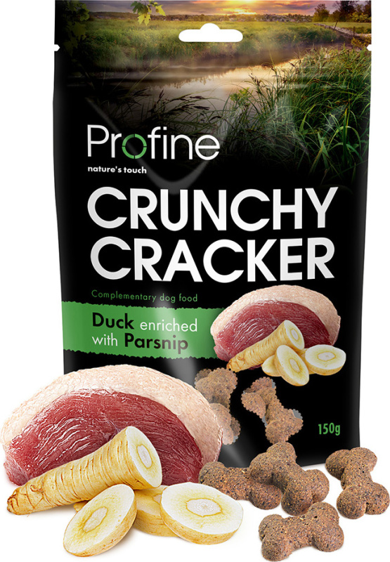 Profine Dog Crunchy Cracker křupavé pamlsky pro psy s kachním masem a pastinákem, 150 g