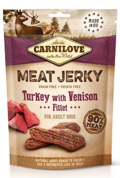 Carnilove Meat Jerky 100g - Turkey/Venison