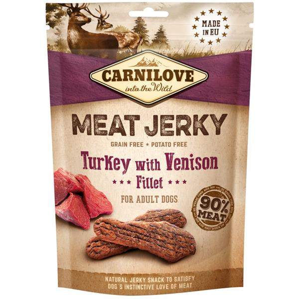 Carnilove Meat Jerky 100g - Turkey/Venison
