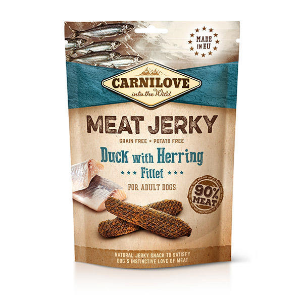 Carnilove Meat Jerky 100g - Duck/Herring