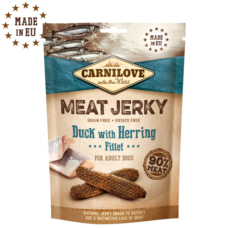 Carnilove Meat Jerky 100g - Duck/Herring