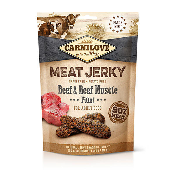 CARNILOVE Jerky Snack Beef & Beef Muscle Fillet 100 g