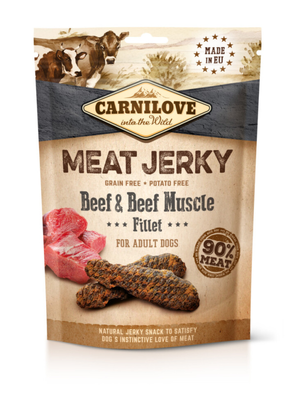 CARNILOVE Jerky Snack Beef & Beef Muscle Fillet 100 g