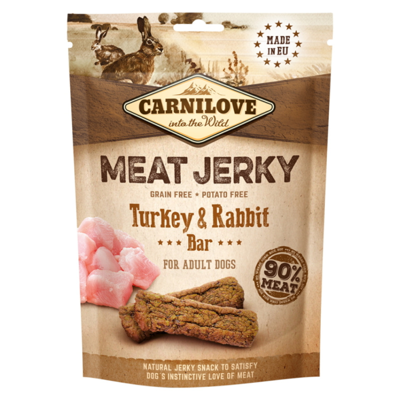 CARNILOVE Jerky Snack Turkey & Rabbit Bar 100 g