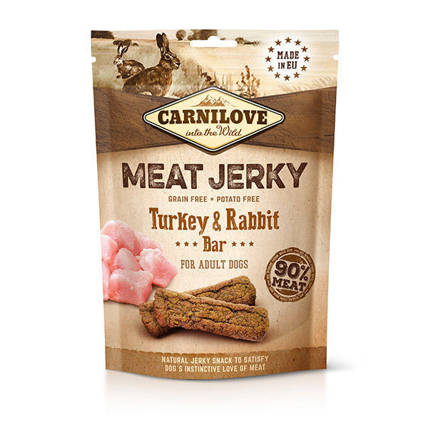 CARNILOVE Jerky Snack Turkey & Rabbit Bar 100 g