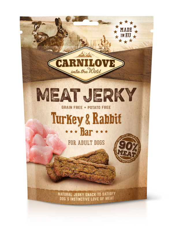 CARNILOVE Jerky Snack Turkey & Rabbit Bar 100 g