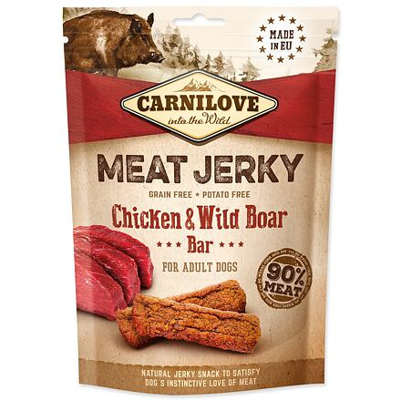 Carnilove Meat Jerky 100g - Chicken/Wild Boar