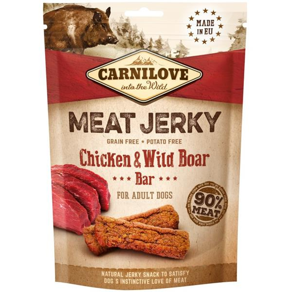 Carnilove Meat Jerky 100g - Chicken/Wild Boar
