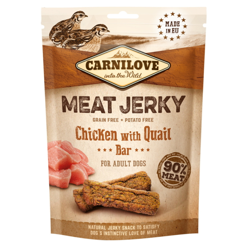 Carnilove Meat Jerky 100g - Chicken/Quail