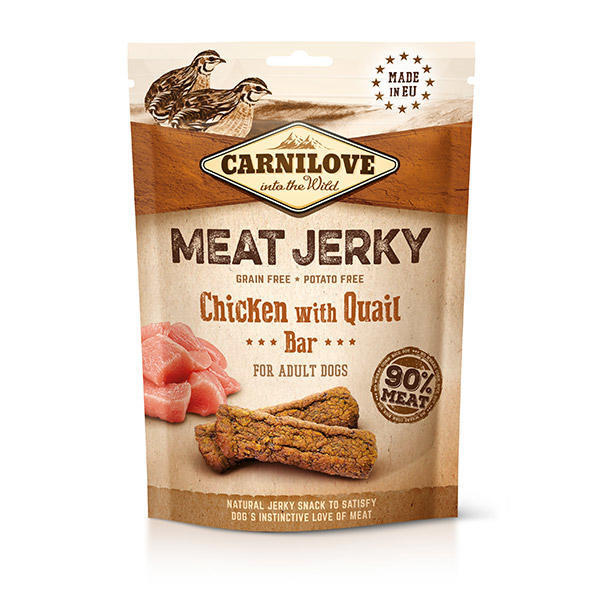 Carnilove Meat Jerky 100g - Chicken/Quail