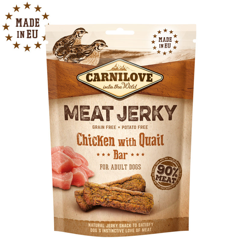 Carnilove Meat Jerky 100g - Chicken/Quail