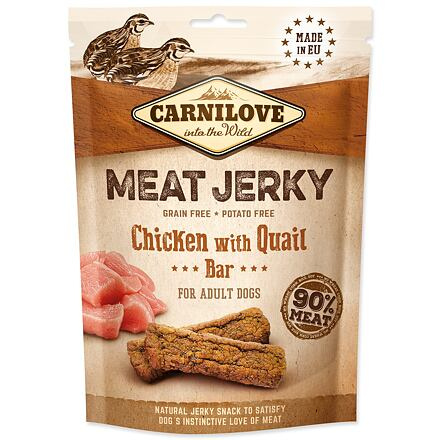 Carnilove Meat Jerky 100g - Chicken/Quail