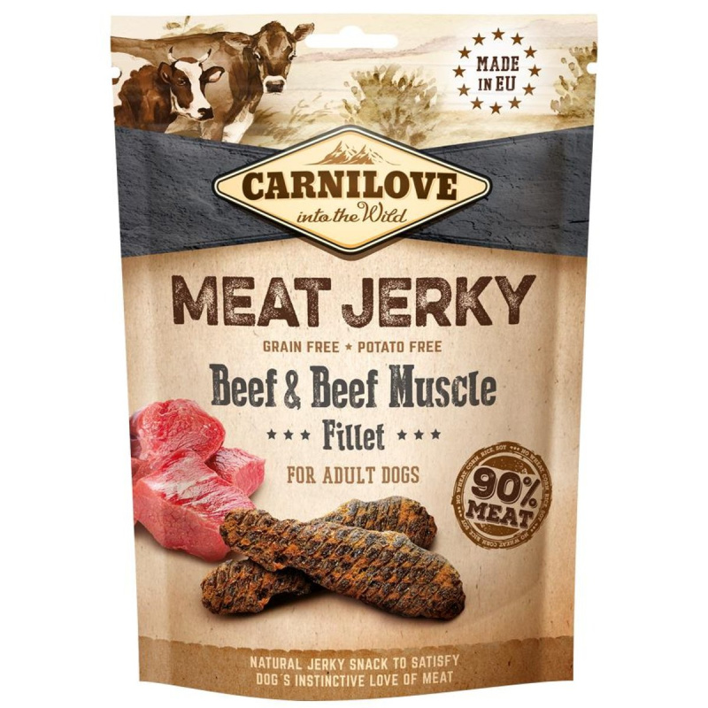 Carnilove Jerky pro psy – hovězí tyčinka