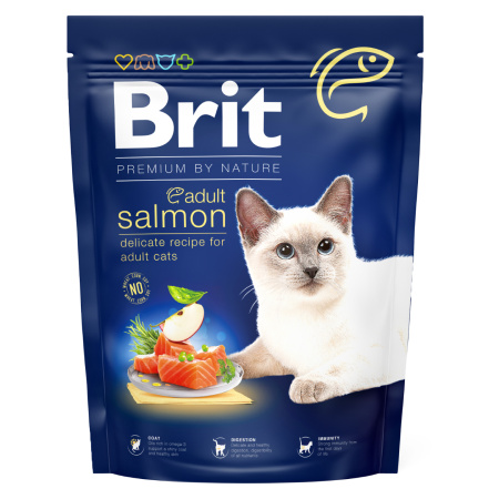 BRIT Premium by Nature Cat Adult Salmon 300 g