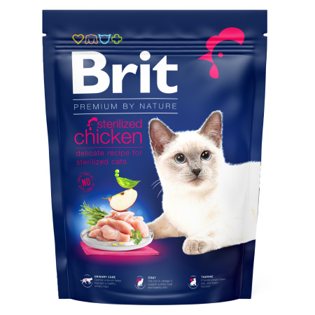 BRIT Premium by Nature Cat Sterilized Chicken 300 g