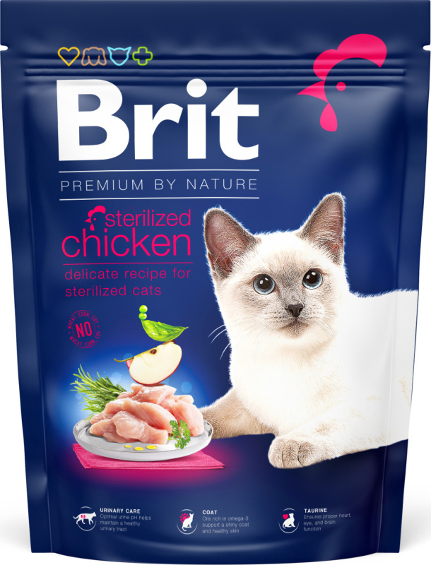 BRIT Premium by Nature Cat Sterilized Chicken 300 g