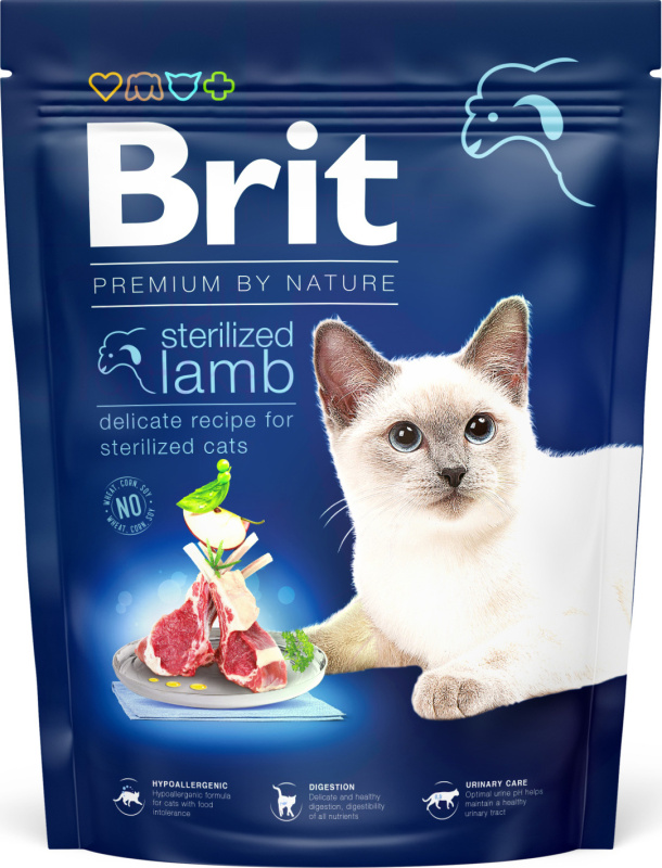 BRIT Premium by Nature Cat Sterilized Lamb 300 g