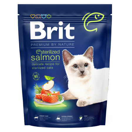 BRIT Premium by Nature Cat Sterilized Salmon 300 g