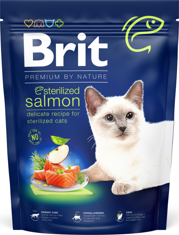 BRIT Premium by Nature Cat Sterilized Salmon 300 g