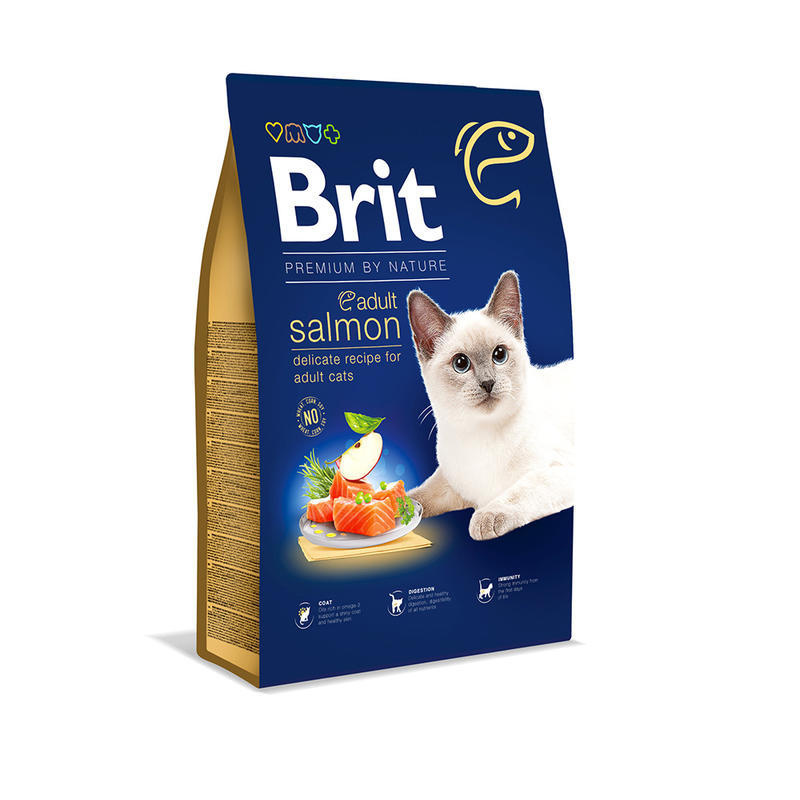BRIT Premium by Nature Cat Adult Salmon 800 g