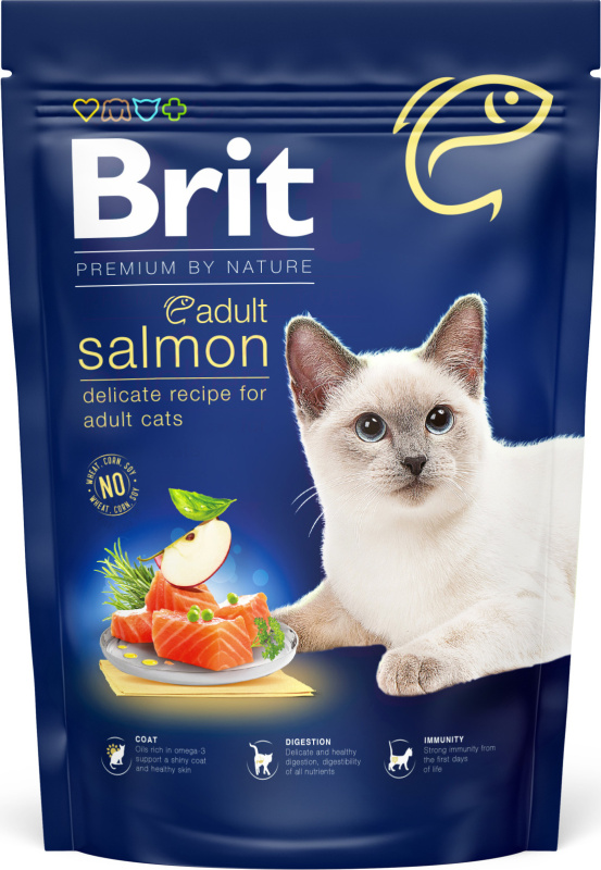 BRIT Premium by Nature Cat Adult Salmon 800 g