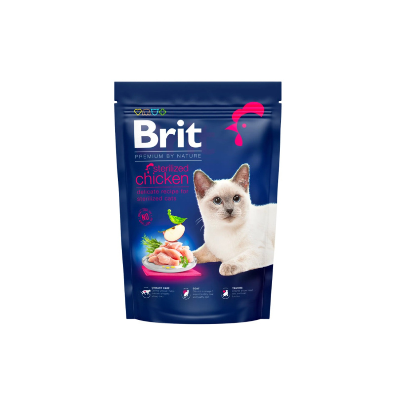 BRIT Premium by Nature Cat Sterilized Chicken 800 g