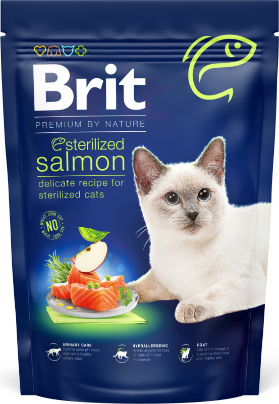 Brit Premium by Nature Cat Sterilized Salmon - 800g