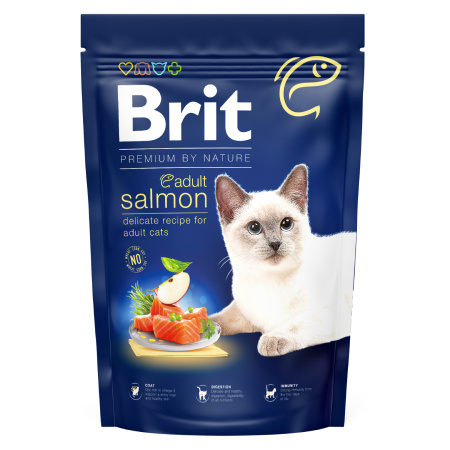 BRIT Premium by Nature Cat Adult Salmon 1,5 kg