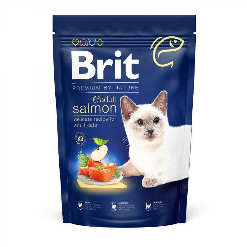 BRIT Premium by Nature Cat Adult Salmon 1,5 kg