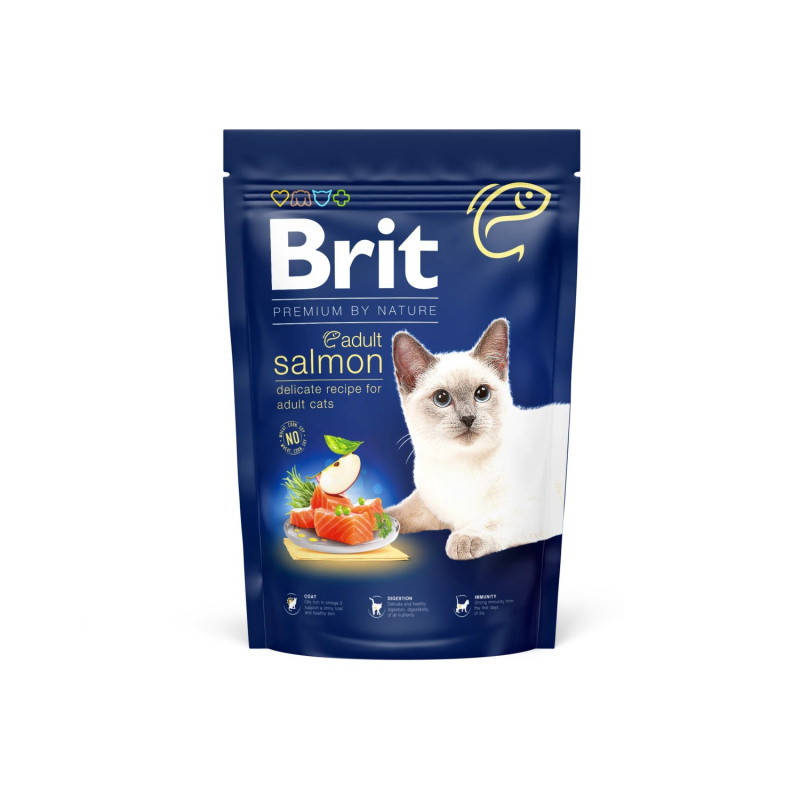 BRIT Premium by Nature Cat Adult Salmon 1,5 kg