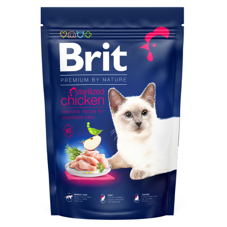 BRIT Premium by Nature Cat Sterilized Chicken 1,5 kg