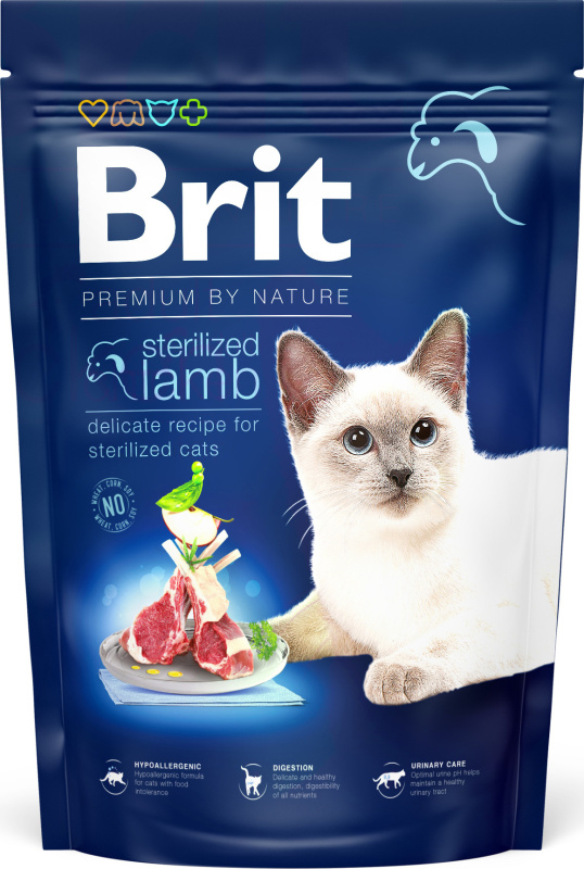 BRIT Premium by Nature Cat Sterilized Lamb 1,5 kg