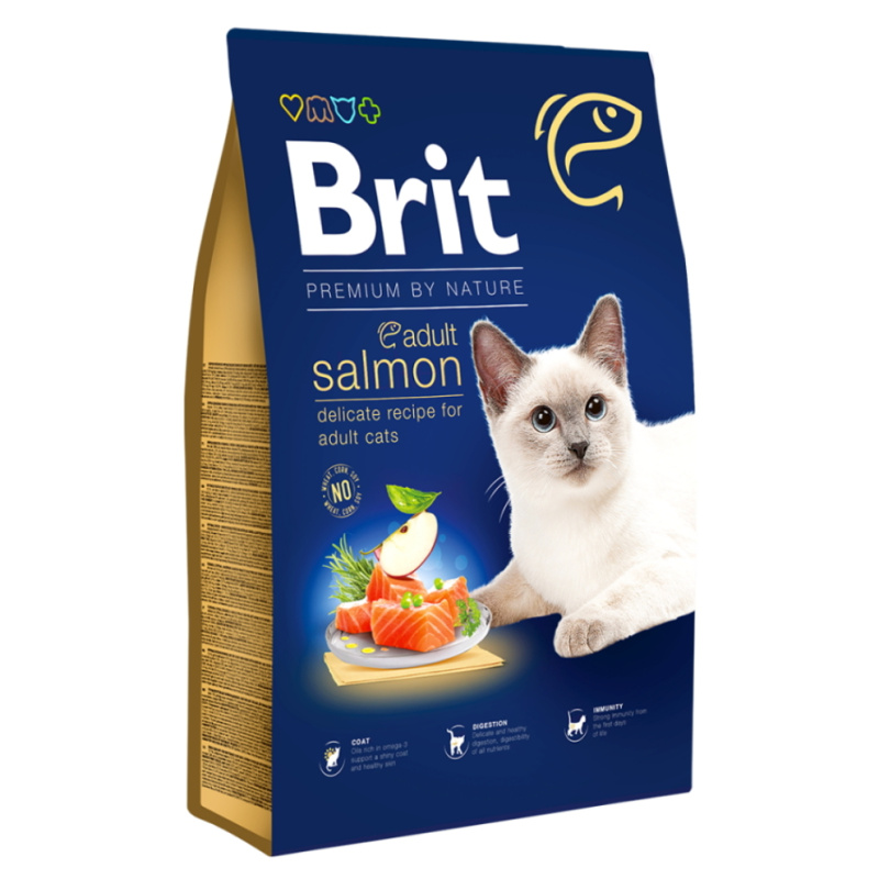 Brit Premium by Nature Cat Adult Salmon - 8kg