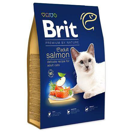 Brit Premium by Nature Cat Adult Salmon - 8kg