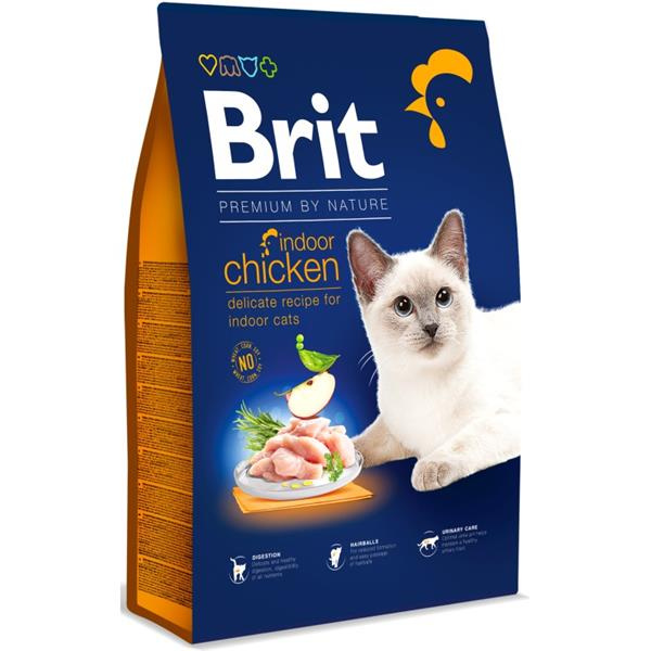 BRIT Premium by Nature Cat Indoor Chicken 8 kg