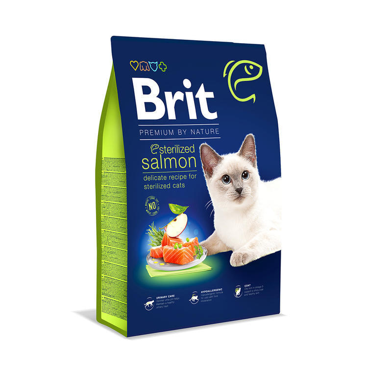 BRIT Premium by Nature Cat Sterilized Salmon 8 kg