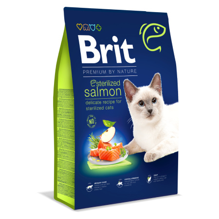 BRIT Premium by Nature Cat Sterilized Salmon 8 kg