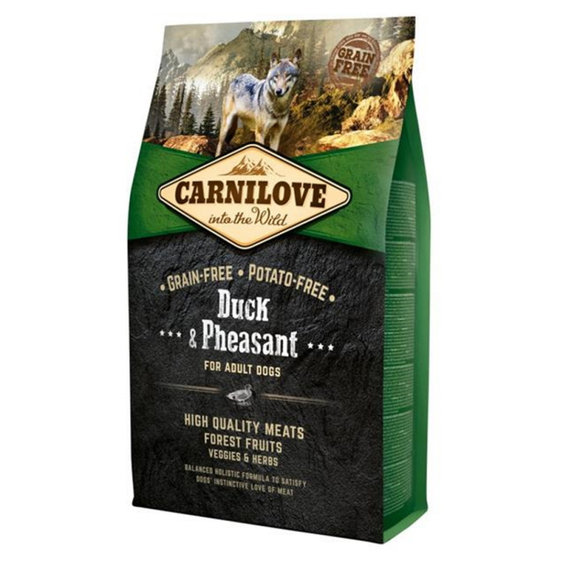 Carnilove krmivo pro dospělé psy s kachnou a bažantem, 4 kg