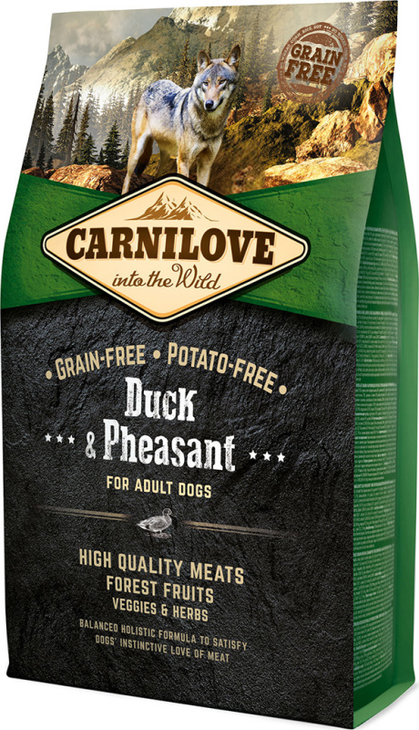 Carnilove krmivo pro dospělé psy s kachnou a bažantem, 4 kg