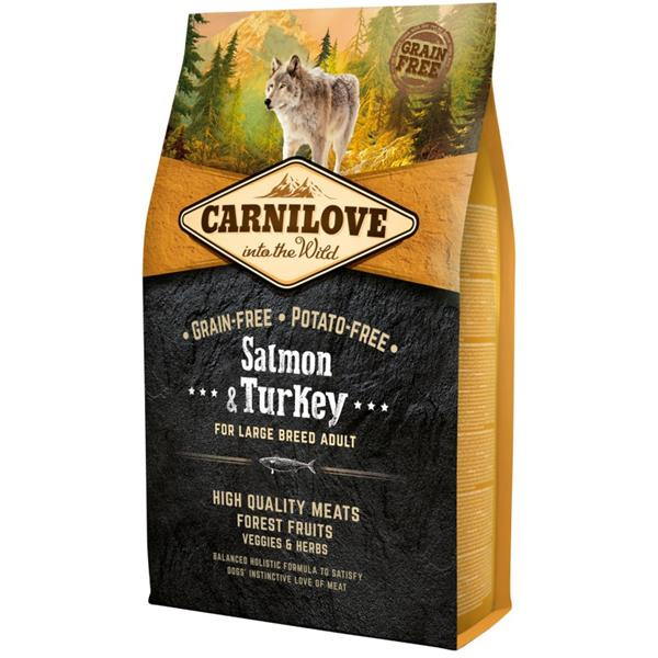 Carnilove krmivo pro dospělé psy velkých plemen s lososem a krocanem, 4 kg