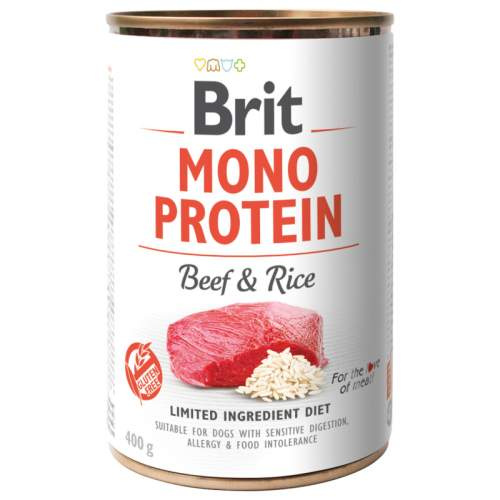 Brit Dog konz Mono Protein Beef & Brown Rice 400g