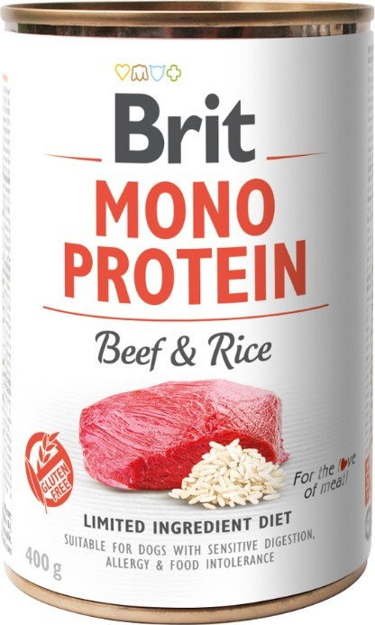 Brit Dog konz Mono Protein Beef & Brown Rice 400g