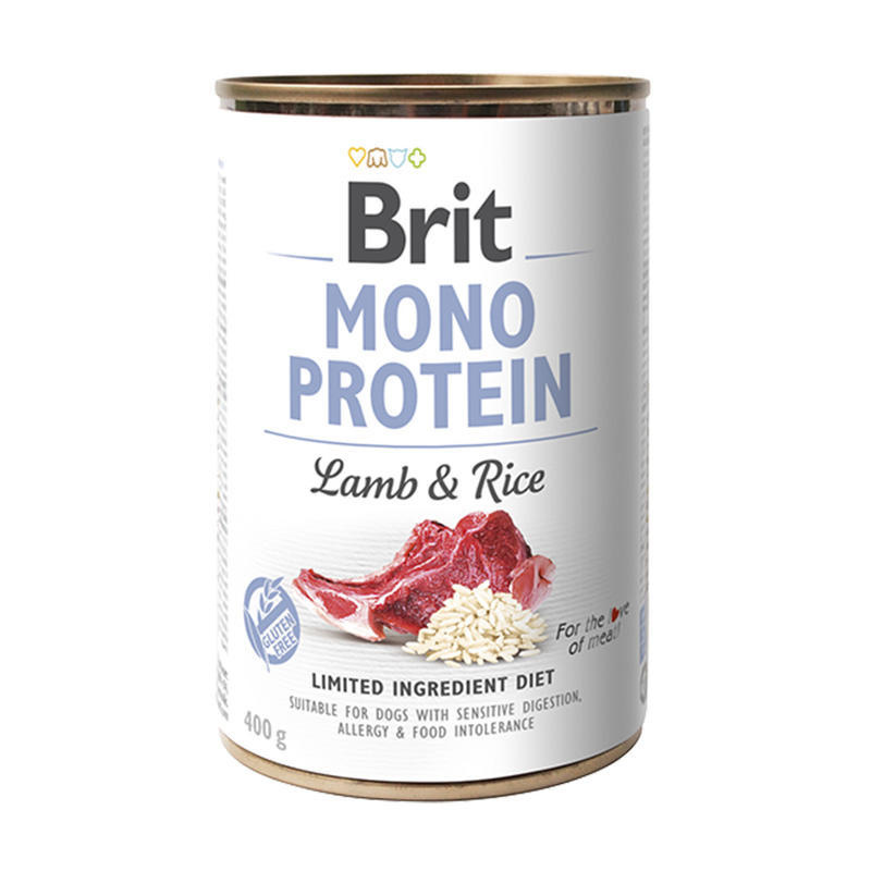 Brit Dog konz Mono Protein Lamb & Brown Rice 400g